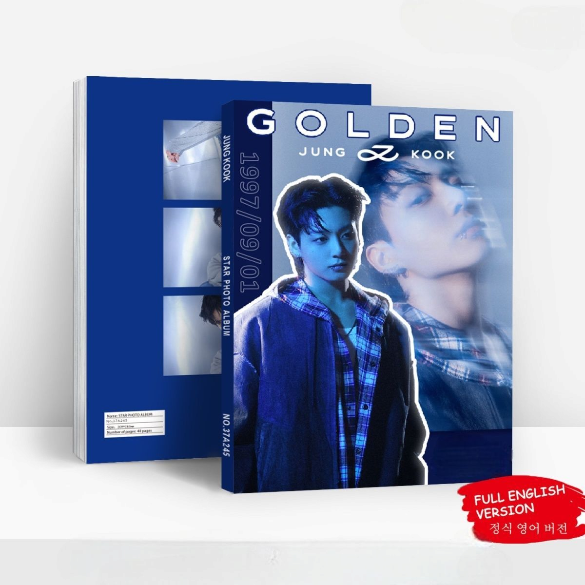 BTS PHOTOBOOK JUNGKOOK 80 PÇS (PHOTOBOOK + VÁRIOS ITENS)