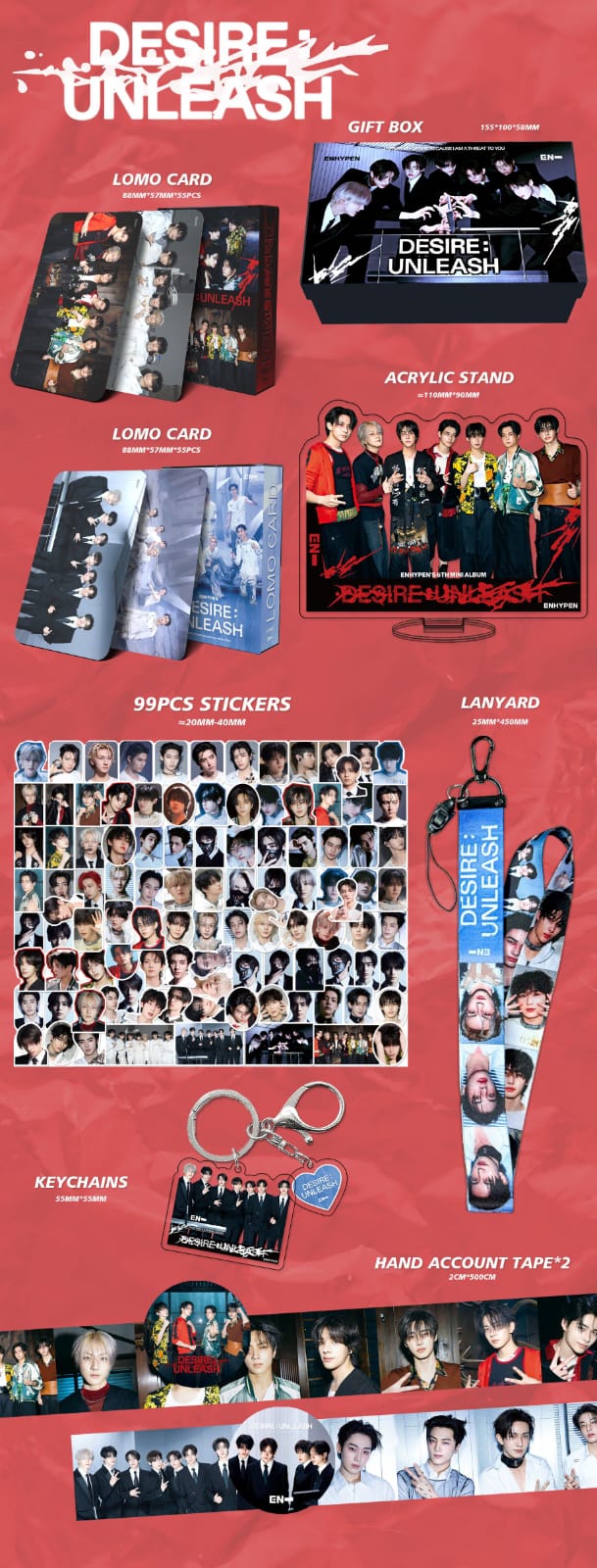 ENHYPEN ROMANCE KIT: UNTOLD 161 TEILE (GESCHENKBOX MIT/ VERSCHIEDENEN ARTIKELN!✨)