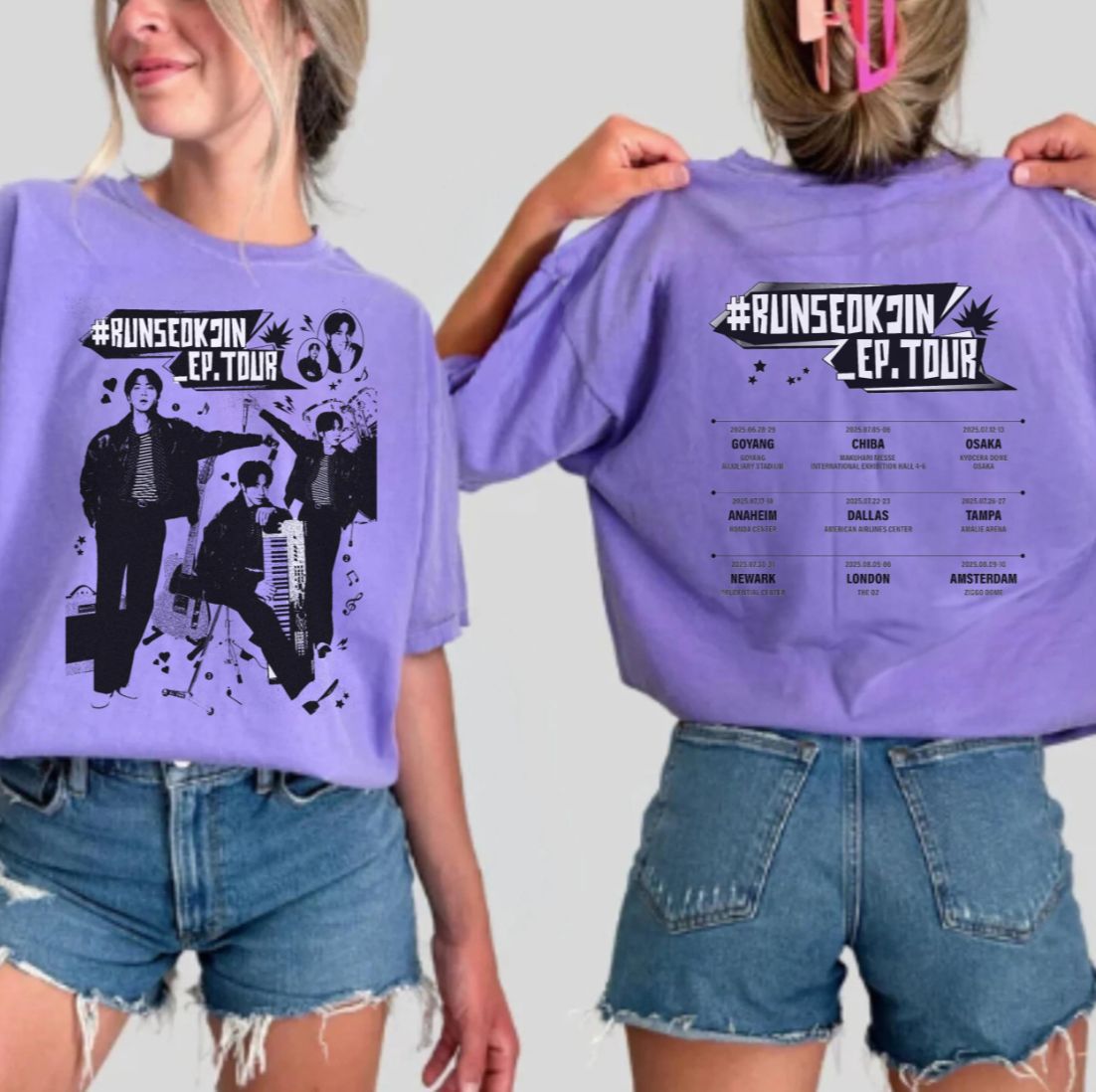 JIN RUNSEOKJIN TOUR-T-SHIRTS AUS 100 % BAUMWOLLE - VERSCHIEDENE OPTIONEN!✨