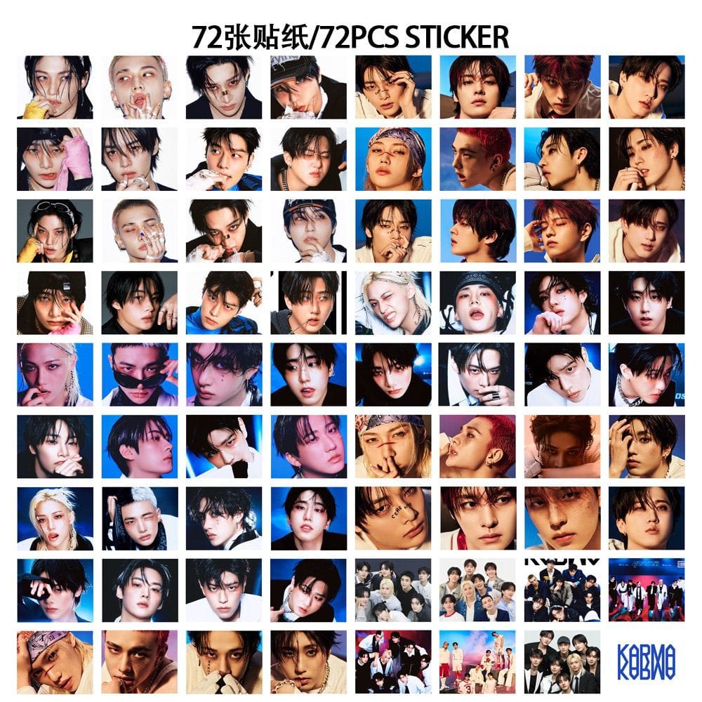 Fotokarten Stray Kids Karma 127 Stück (55 Karten + 72 Sticker)
