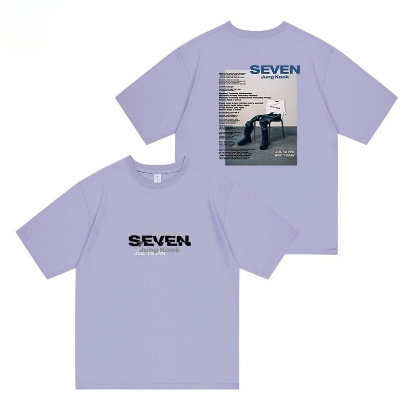 T-SHIRT BTS JUNGKOOK SEVEN 100% BAUMWOLLE