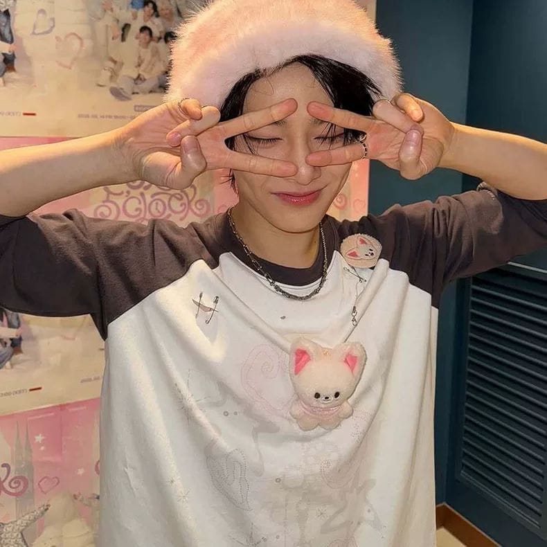 STRAY KIDS SKZ 5'CLOCK LANGARM-T-SHIRT