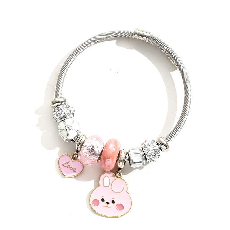 EDELSTAHL BT21/BTS CHARMS ARMBAND (alle Charaktere)