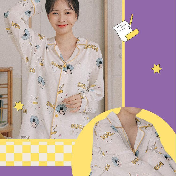 BTS MERCH TINY TAN MIC DROP PYJAMAS (alle Mitglieder)