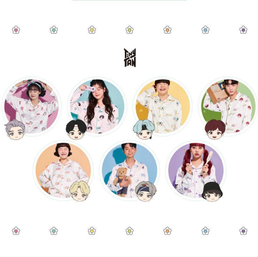 BTS MERCH TINY TAN MIC DROP PYJAMAS (alle Mitglieder)