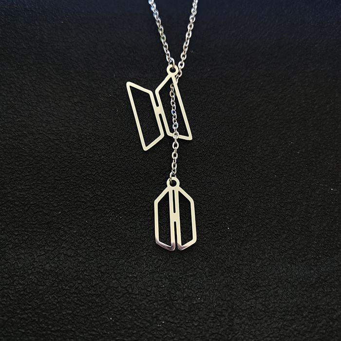 BTS♡ARMY EDELSTAHL HALSKETTE (Einheit und Paar)