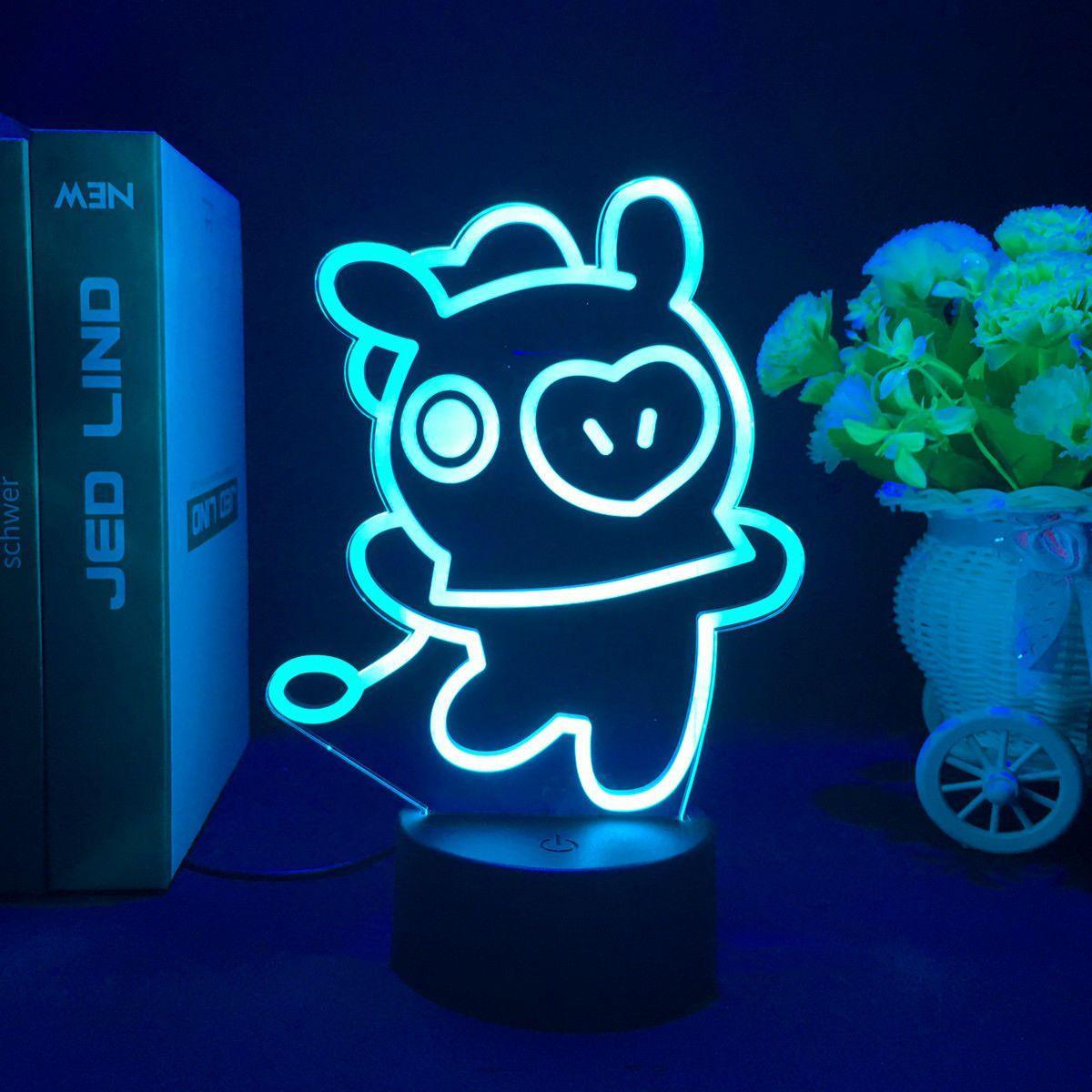 BT21 LAMP LED FARBWECHSELNDES LICHT (16 FARBEN) MIT FERNBEDIENUNG