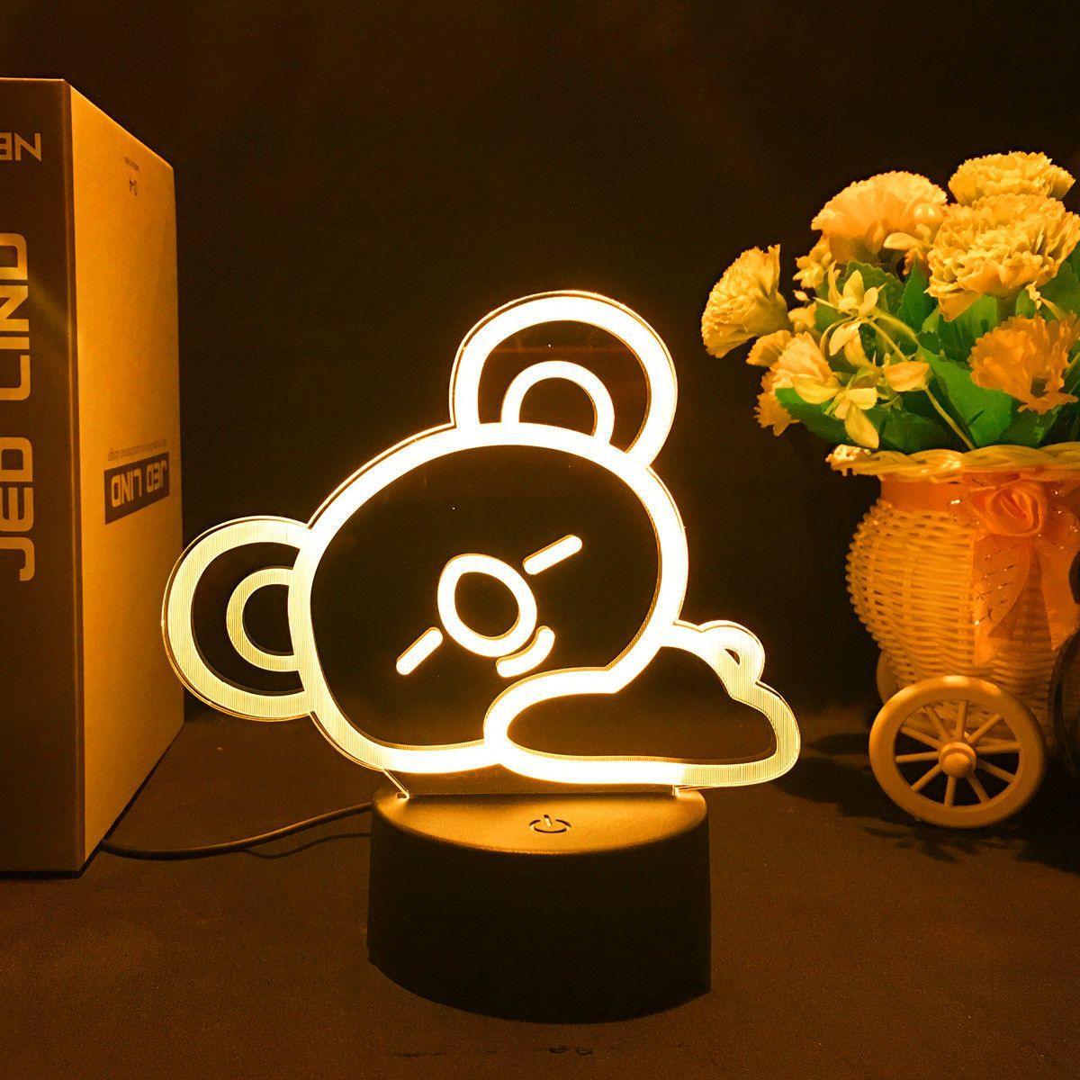 BT21 LAMP LED FARBWECHSELNDES LICHT (16 FARBEN) MIT FERNBEDIENUNG
