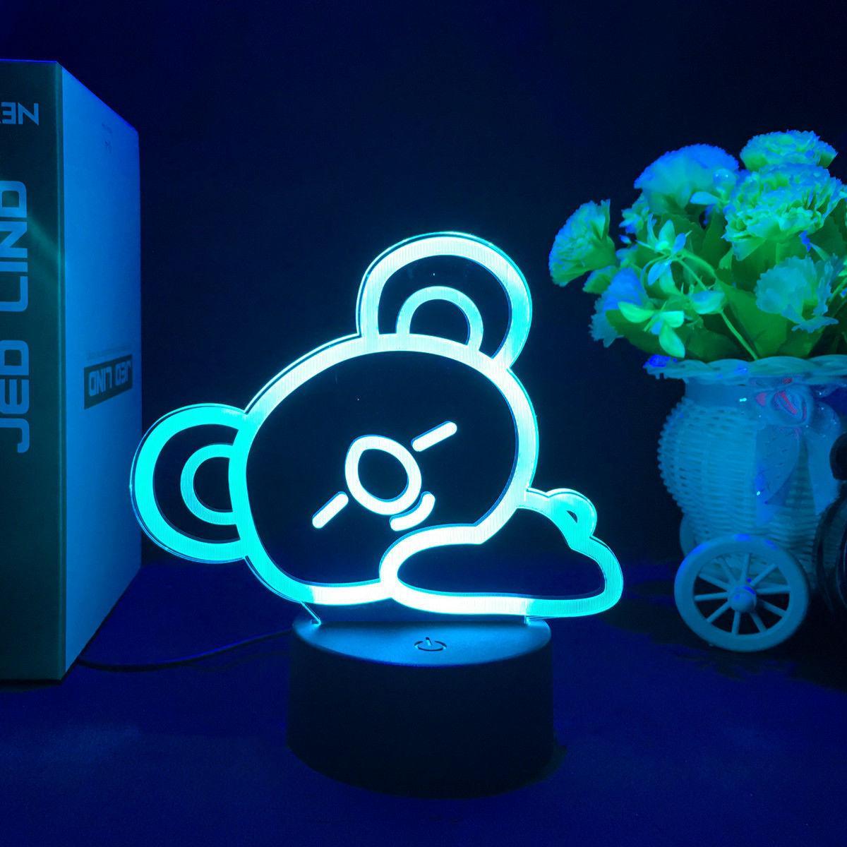 BT21 LAMP LED FARBWECHSELNDES LICHT (16 FARBEN) MIT FERNBEDIENUNG