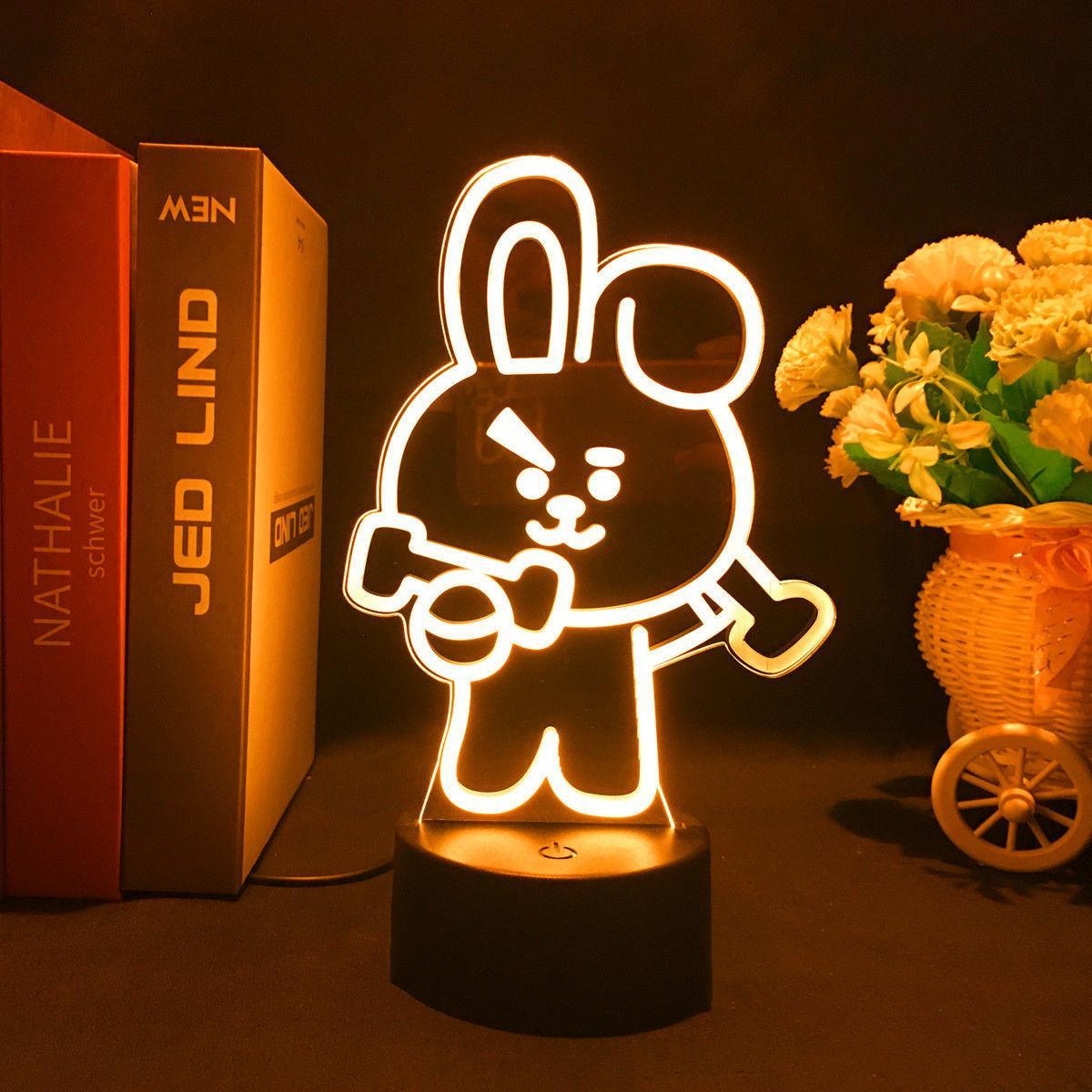 BT21 LAMP LED FARBWECHSELNDES LICHT (16 FARBEN) MIT FERNBEDIENUNG