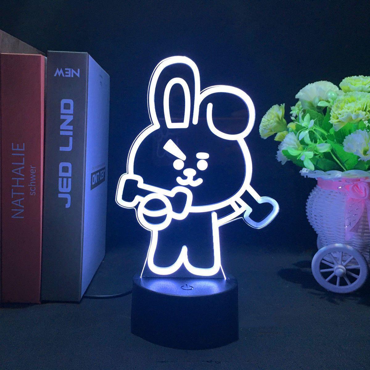 BT21 LAMP LED FARBWECHSELNDES LICHT (16 FARBEN) MIT FERNBEDIENUNG