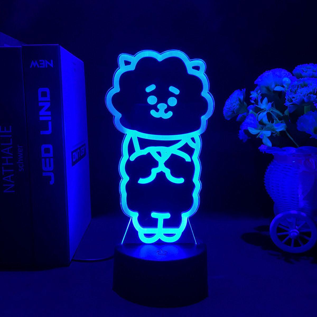 BT21 LAMP LED FARBWECHSELNDES LICHT (16 FARBEN) MIT FERNBEDIENUNG