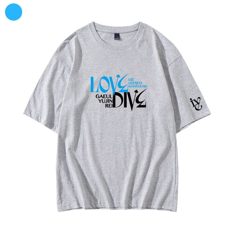 IVE MERCH LOVE DIVE 100% BAUMWOLLE T-SHIRTS (verschiedene Farben)