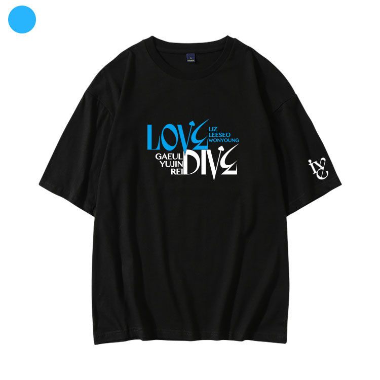 IVE MERCH LOVE DIVE 100% BAUMWOLLE T-SHIRTS (verschiedene Farben)