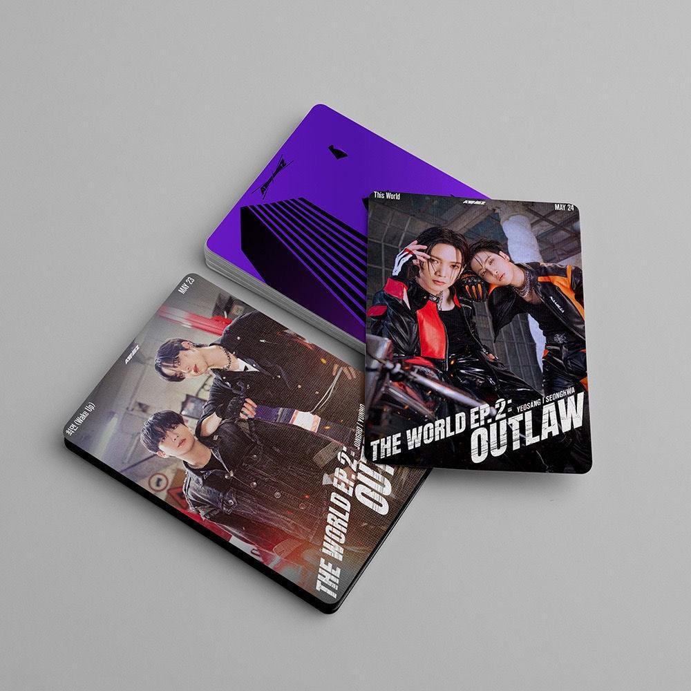 FOTOKARTEN ATEEZ THE WORLD EP. 2 OUTLAW 55 STÜCKE