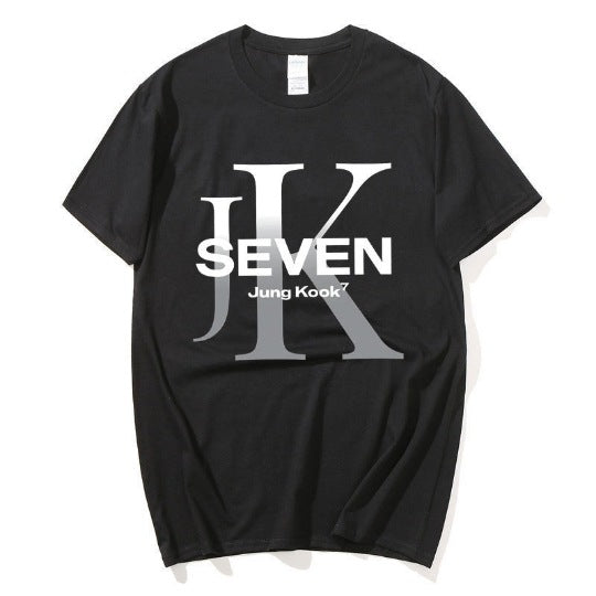 T-SHIRTS BTS JUNGKOOK SEVEN 100% BAUMWOLLE (verschiedene Farben)