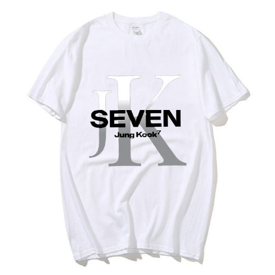 T-SHIRTS BTS JUNGKOOK SEVEN 100% BAUMWOLLE (verschiedene Farben)