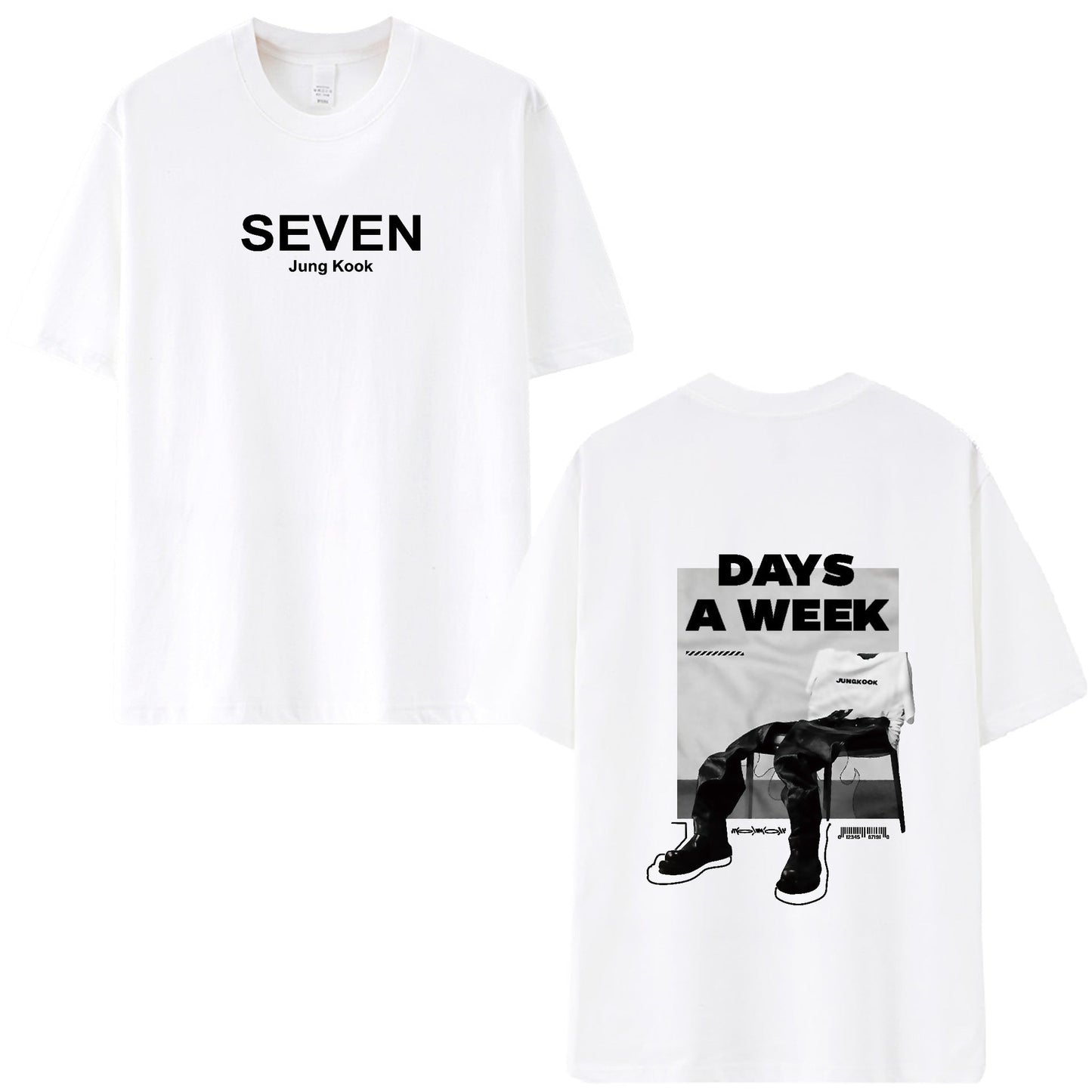 SEVEN JUNGKOOK T-SHIRT 100% BAUMWOLLE