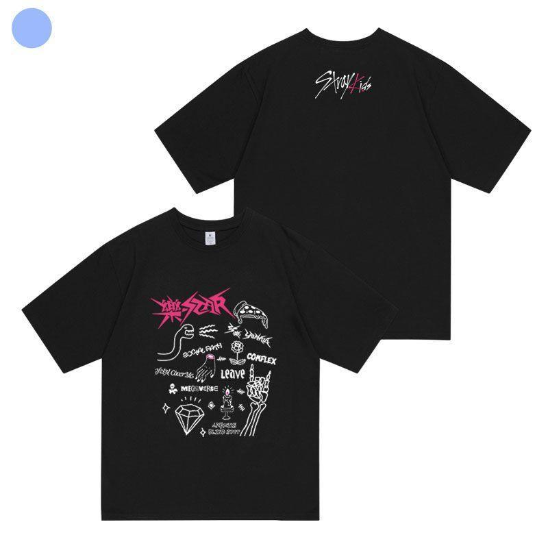 STRAY KIDS 乐-STAR T-SHIRT 100% BAUMWOLLE (verschiedene Farben)