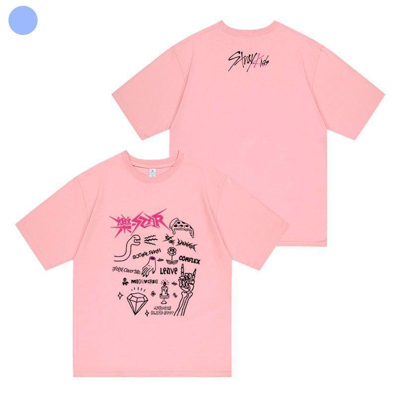 STRAY KIDS 乐-STAR T-SHIRT 100% BAUMWOLLE (verschiedene Farben)