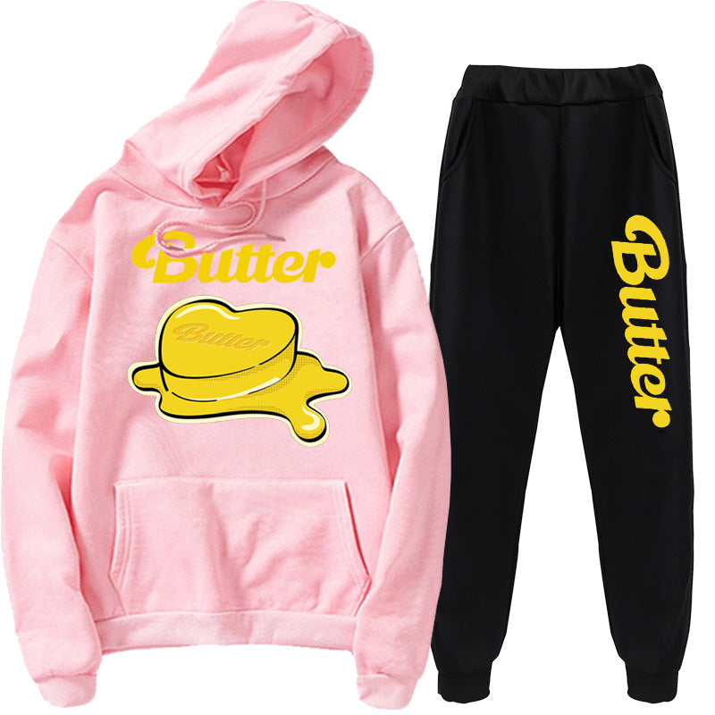 BTS BUTTER HOODIE UND HOSENSET