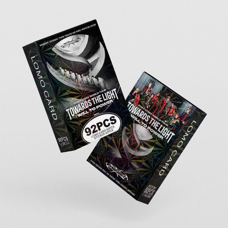 FOTOKARTEN ATEEZ 2024 TOWARDS THE LIGHTKITS 92 STÜCK (60 FOTOKARTEN + 32 STICKER)