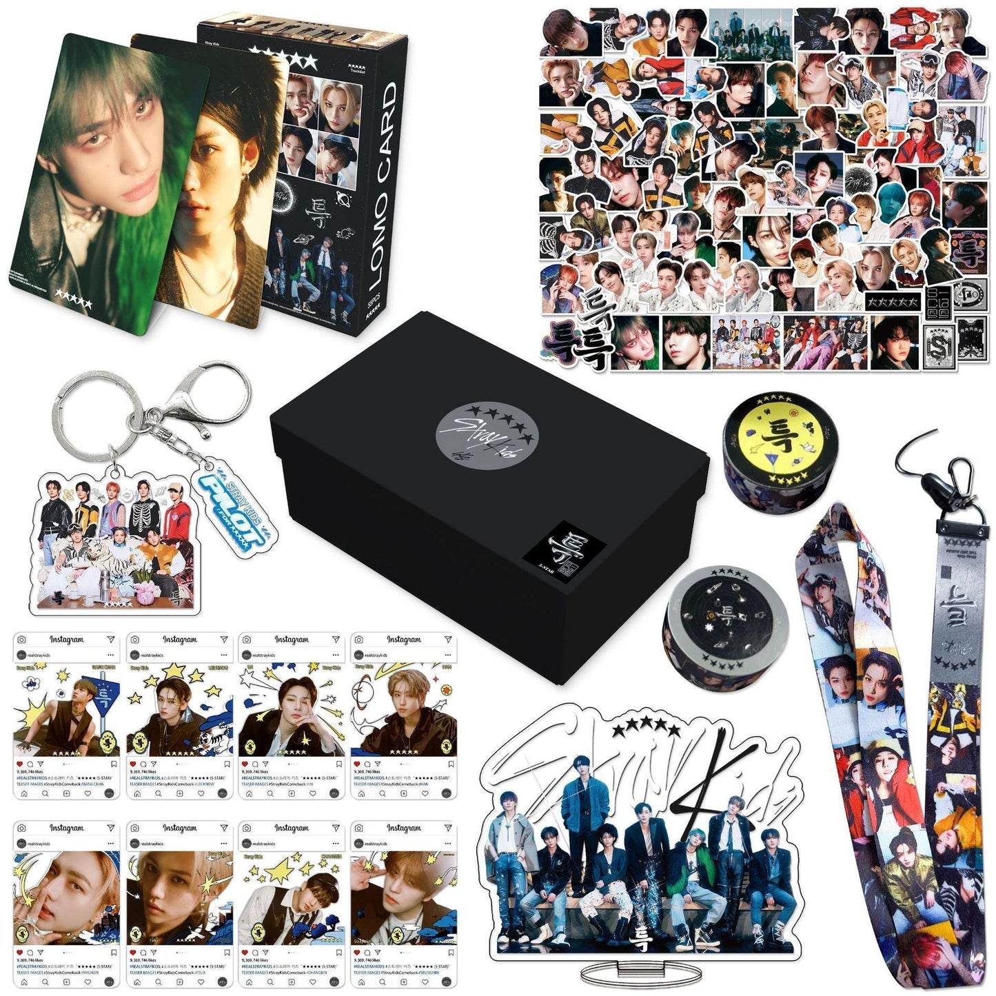 STRAY KIDS 5 STAR KIT MIT 162 TEILEN (GESCHENKBOX MIT VERSCHIEDENEN ARTIKELN!✨)