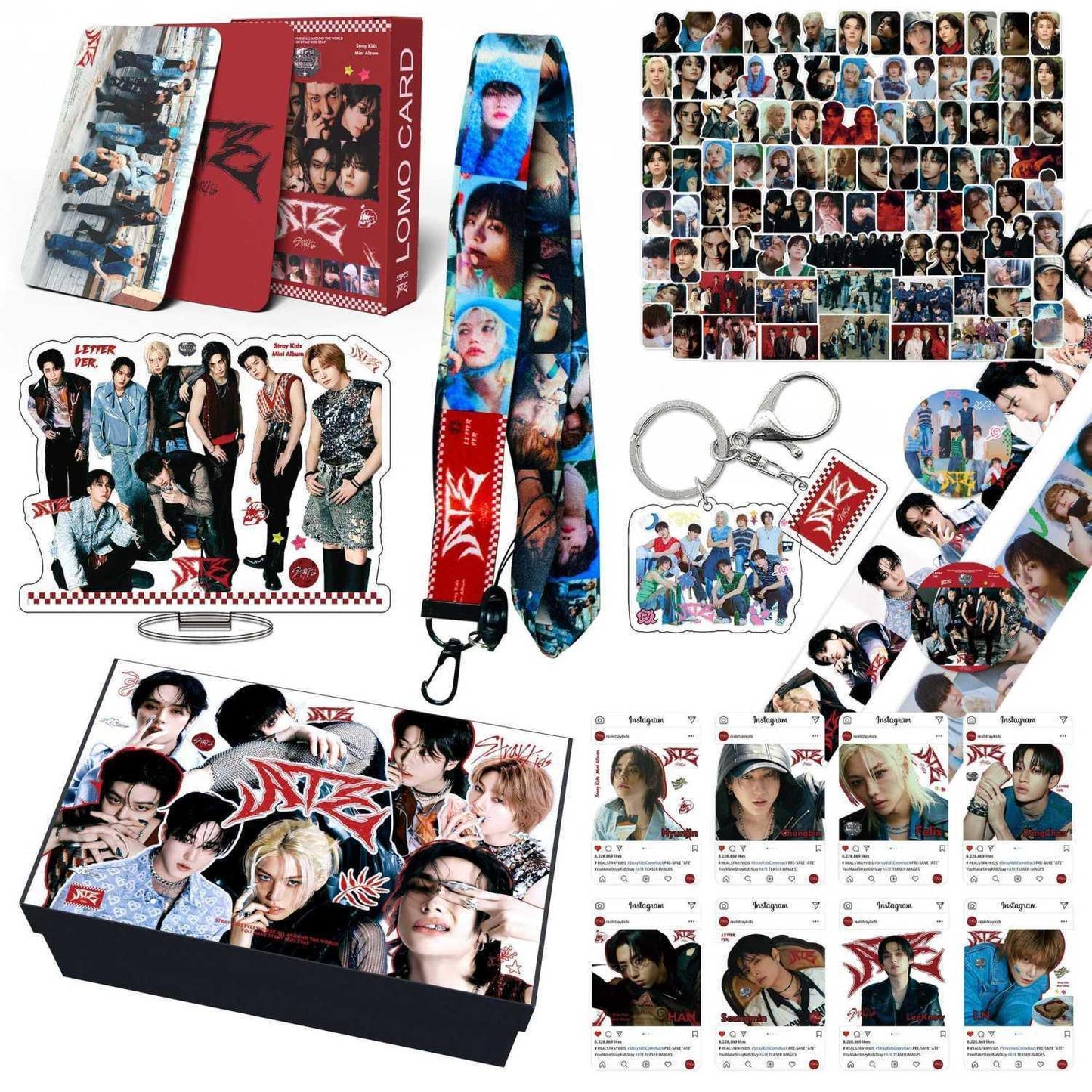 STRAY KIDS KIT ATE 164 TEILE (GESCHENKBOX MIT/ VERSCHIEDENEN ARTIKELN!✨)