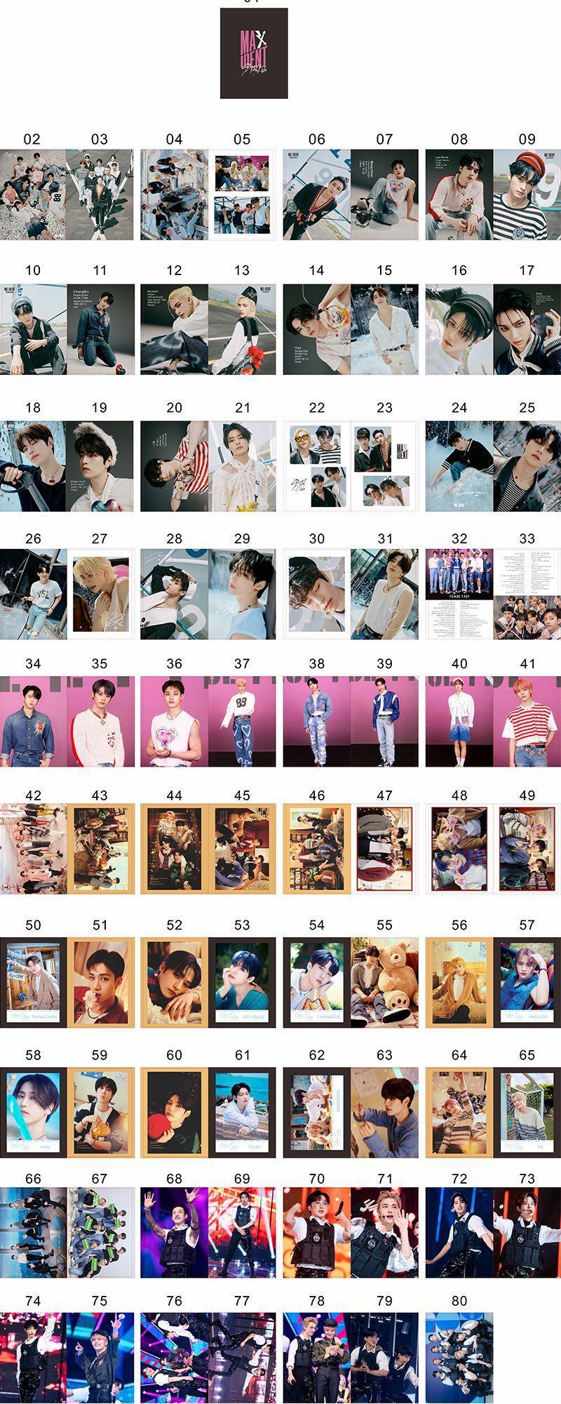 STRAY KIDS FOTOBOOK 80 STÜCK (FOTOBOOK+79 ARTIKEL) VERSCHIEDENE OPTIONEN!✨