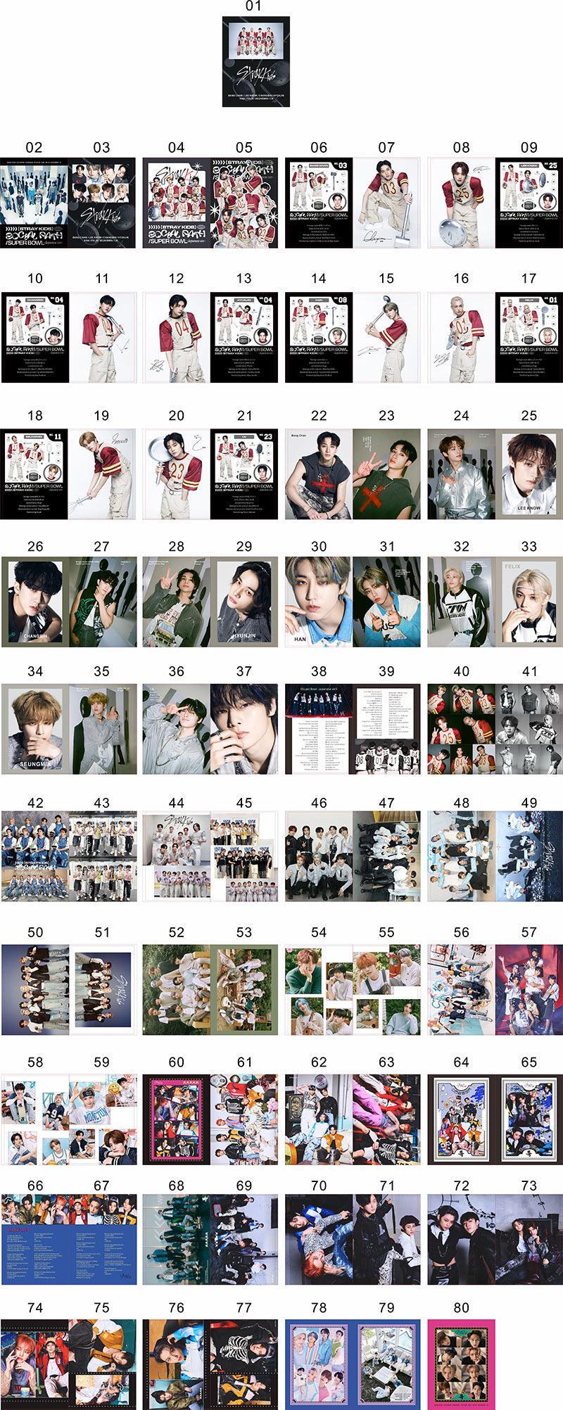 STRAY KIDS FOTOBOOK 80 STÜCK (FOTOBOOK+79 ARTIKEL) VERSCHIEDENE OPTIONEN!✨