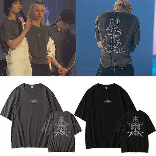 STRAY KIDS MERCH DOMINATE TOUR T-SHIRT 100% BAUMWOLLE