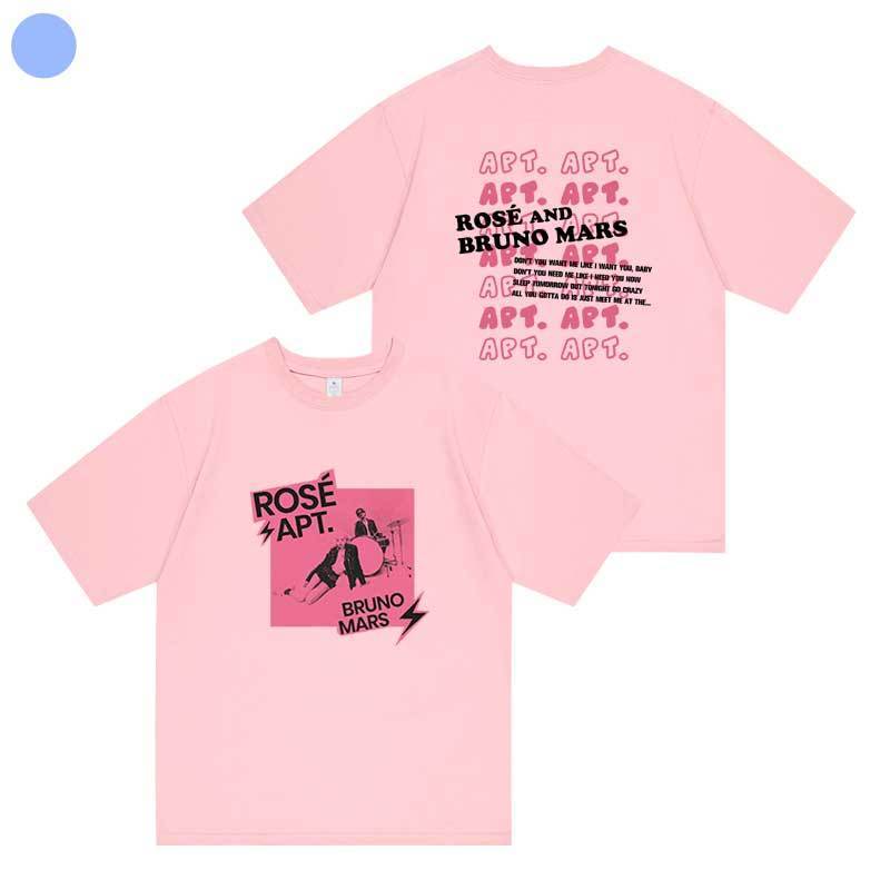 ROSÉ (BLACKPINK) UND BRUNO MARS APT T-SHIRT 100% BAUMWOLLE
