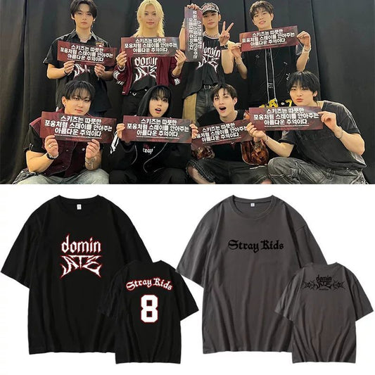 STRAY KIDS DOMINIEREN TOUR T-SHIRTS 100% BAUMWOLLE