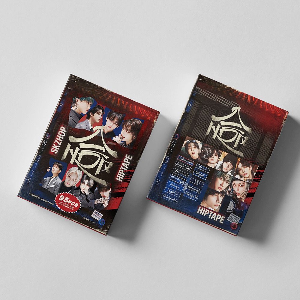 FOTOKARTEN STRAY KIDS HOP KIT 95 STÜCK (55 FOTOKARTEN + 40 STICKER)