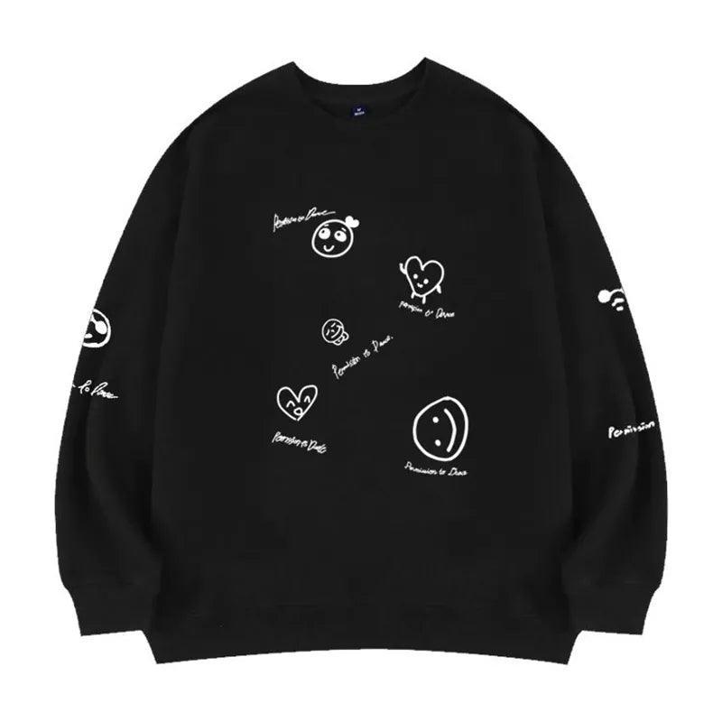 BTS PERMISSION TO DANCE sweatshirt (schwarz/weiß)