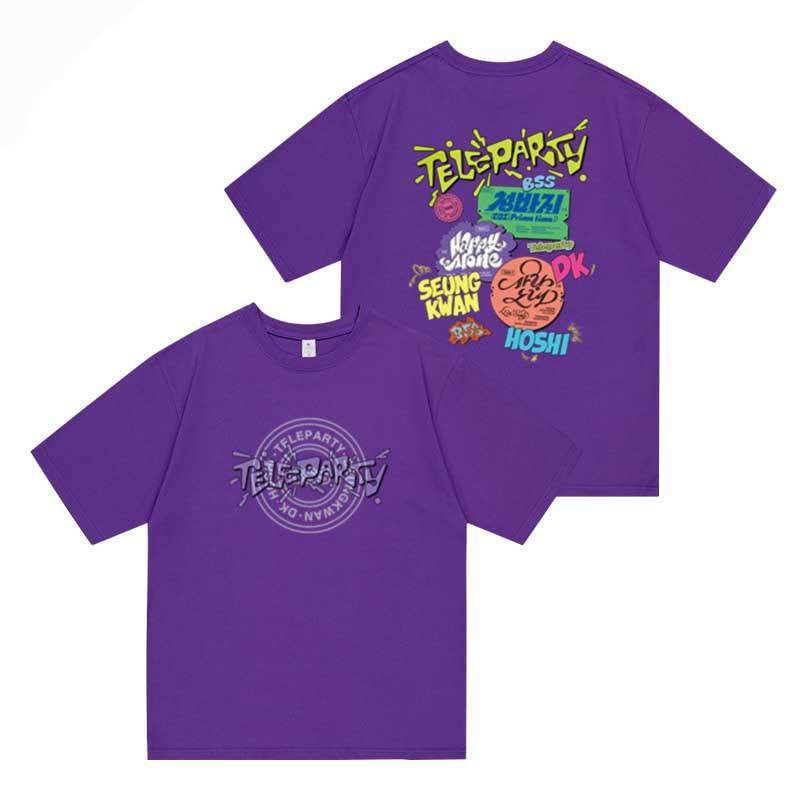 SEVENTEEN MERCH BSS TELEPARTY T-SHIRT 2025 100% BAUMWOLLE (verschiedene Farben)