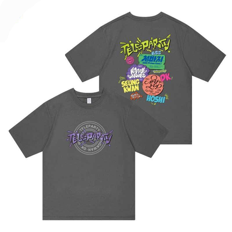 SEVENTEEN MERCH BSS TELEPARTY T-SHIRT 2025 100% BAUMWOLLE (verschiedene Farben)