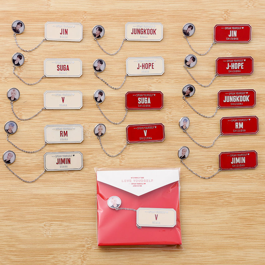 BTS-Merchandise-Anstecker zur Love Yourself Tour
