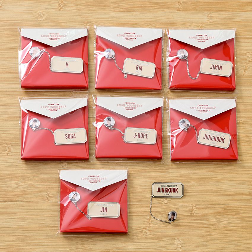 BTS-Merchandise-Anstecker zur Love Yourself Tour
