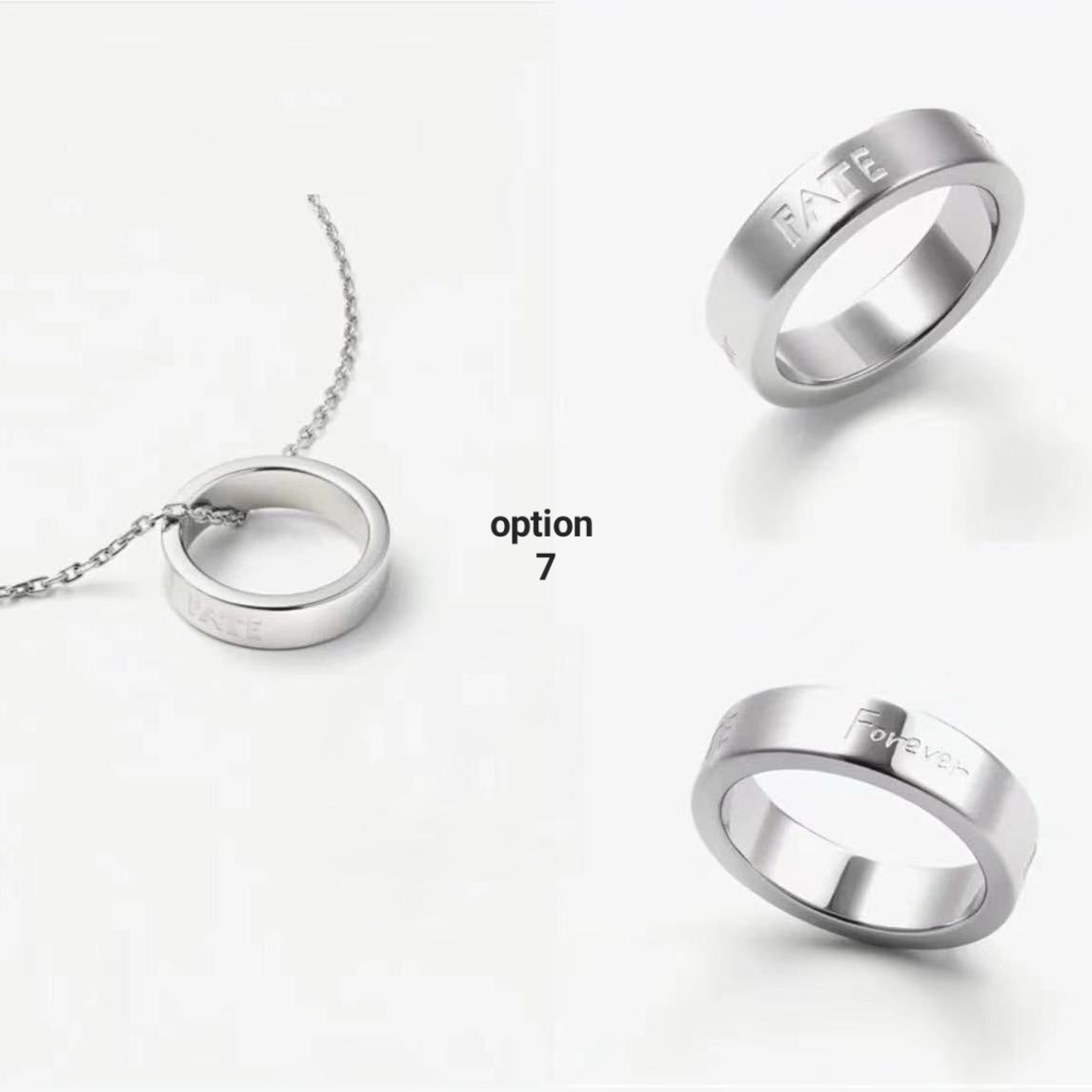 ENHYPEN-HALSKETTE (KETTE + RING) alle Mitglieder