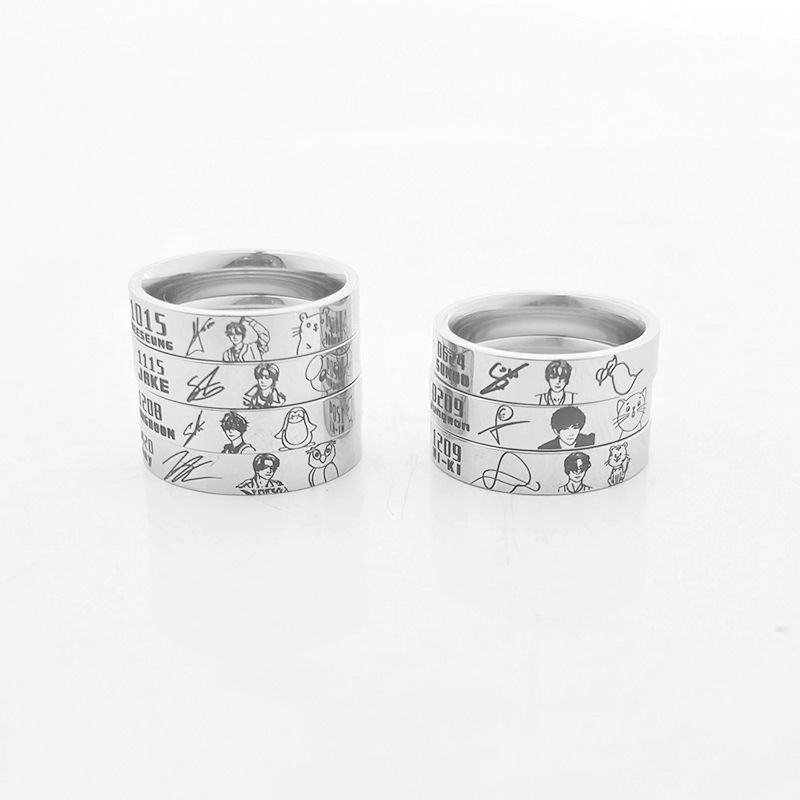 ENHYPEN-HALSKETTE (KETTE + RING) alle Mitglieder