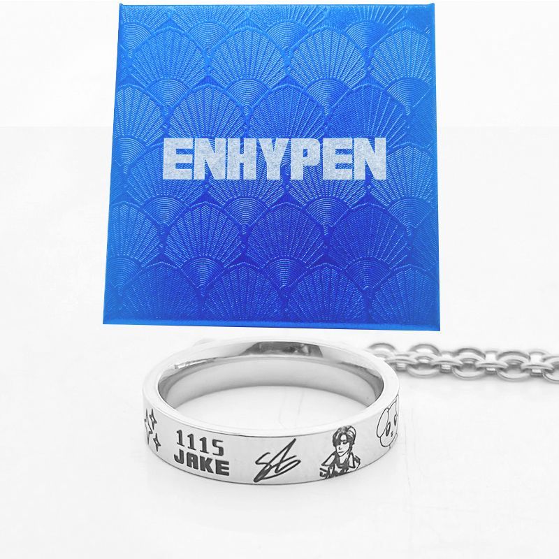 ENHYPEN-HALSKETTE (KETTE + RING) alle Mitglieder