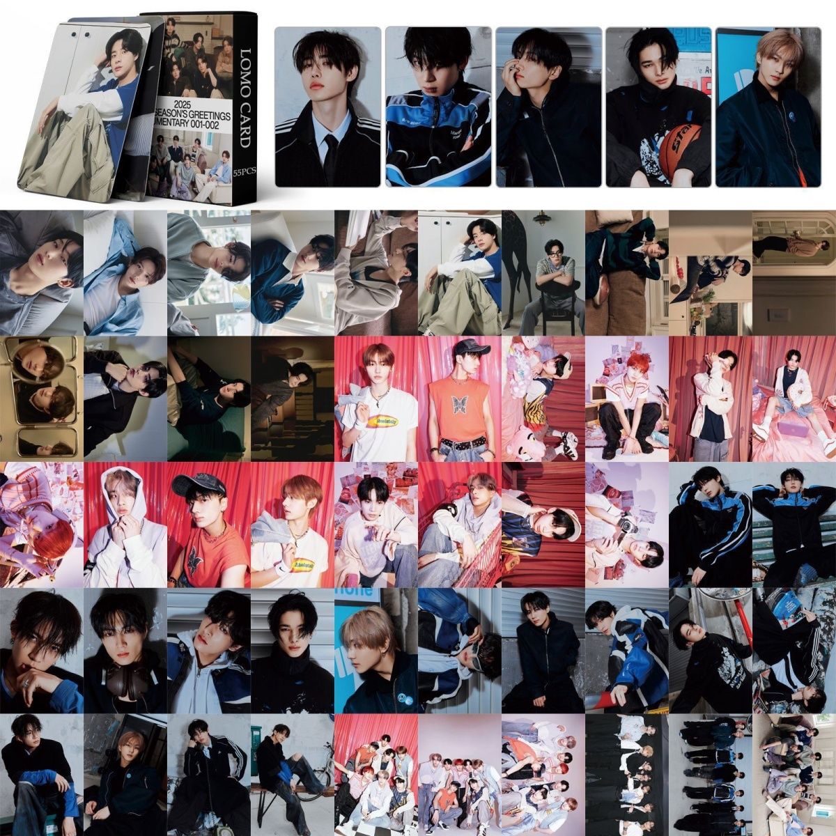 ENHYPEN FOTOKARTEN WEIHNACHTSGRÜSSE 55 STÜCK