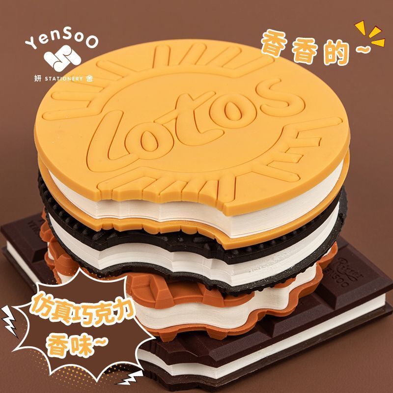 Lustige Notizblöcke mit Schokoladenduft