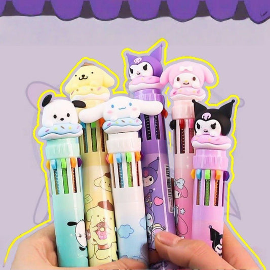 Hello Kitty Gang 10 Farben Stifte-Set 6 Stück