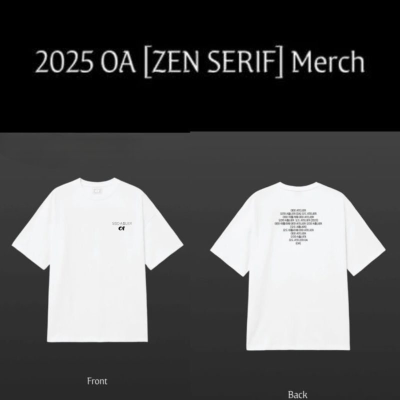 JENNIE (BLACKPINK) ZEN SERIF T-SHIRT 100% BAUMWOLLE