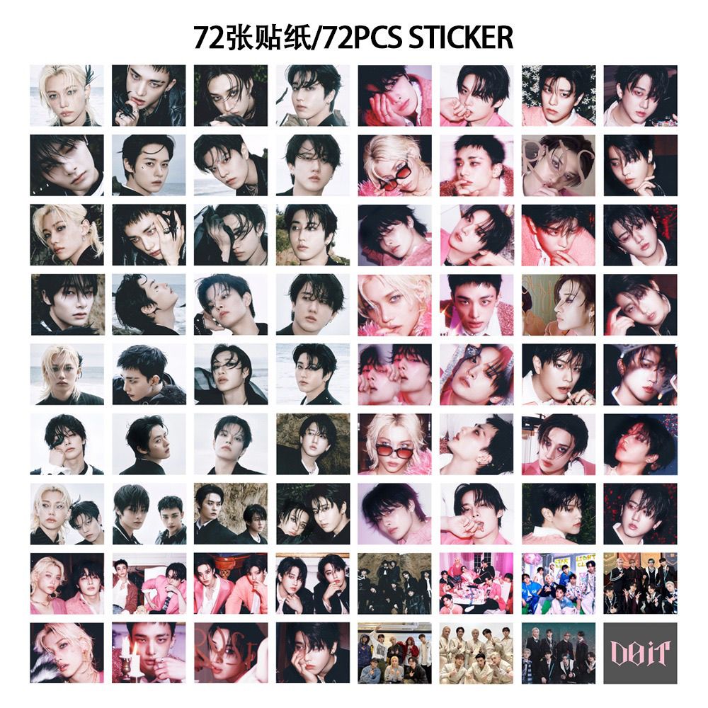 STRAY KIDS MERCH FOTOKARTEN 127 STÜCK DO IT (55 KARTEN + 72 AUFKLEBER)