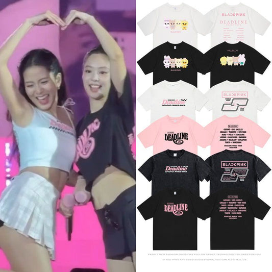 BLACKPINK DEADLINE T-SHIRT/CROPPEDS 100% BAUMWOLLE