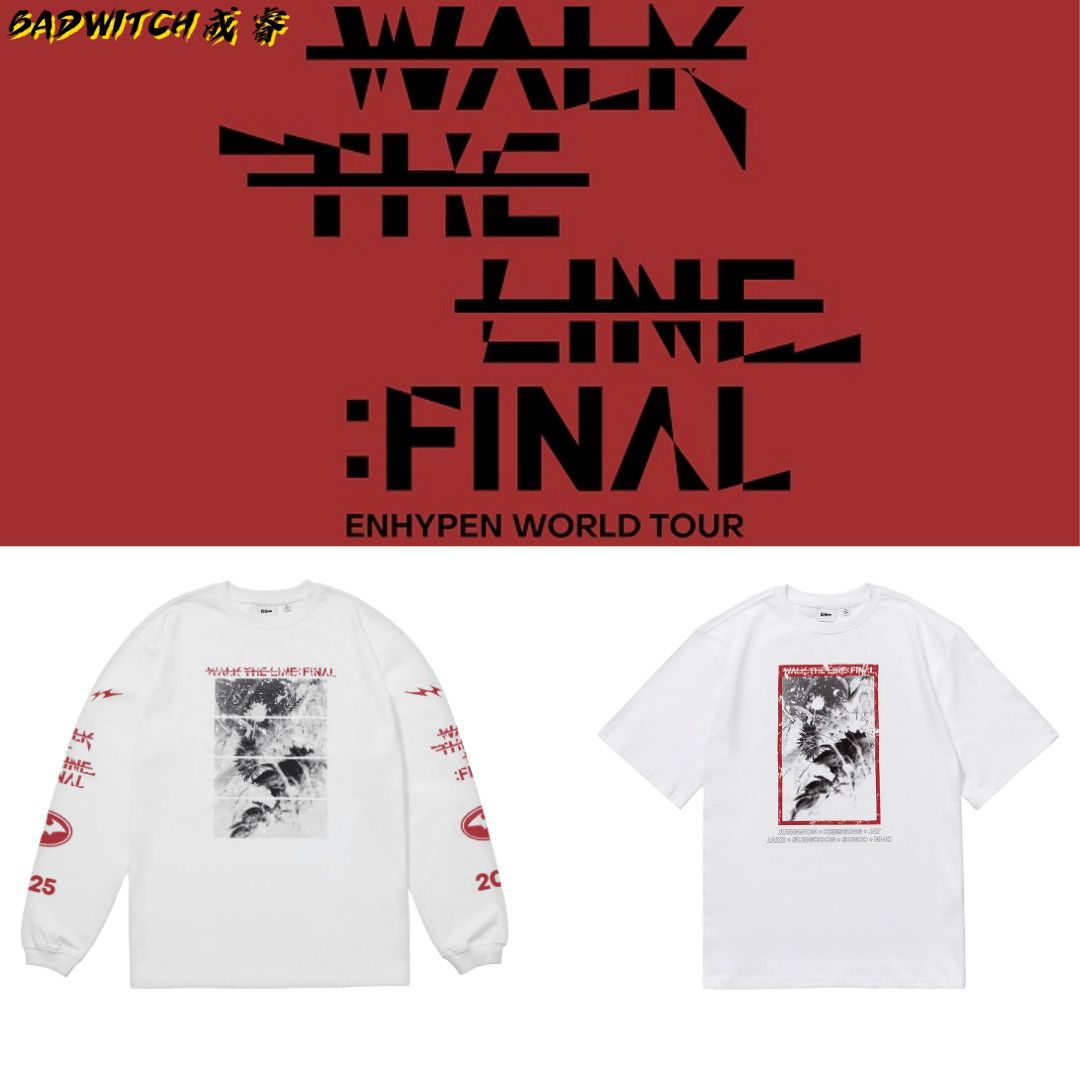 ENHYPEN T-SHIRT 2025 WALK THE LINE 100% BAUMWOLLE