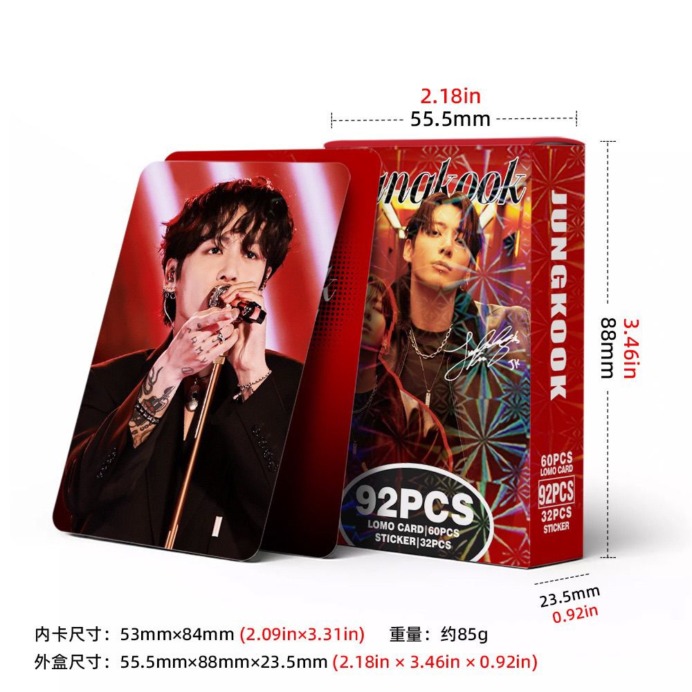 JIMIN SOLO PRODUKTIONSTAGEBUCH 92 STÜCK (60 FOTOKARTEN + 32 STICKER)